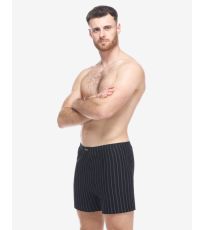 Szorty męskie luźne 75209P GINA czarny - martini