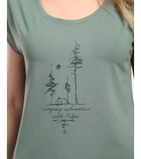 Damski t-shirt ROANE-W KILPI Khaki