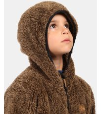 Dziecięca bluza z polaru i futerka NORKA-JB KILPI brązowy