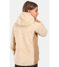 Dziecięca bluza z polaru i futerka NORKA-JG KILPI Beżowy