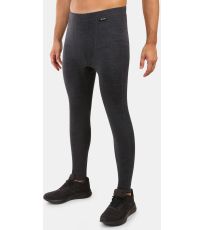 Męskie spodnie termiczne z wełny merino MAVORA BOTTOM-M KILPI Czarny