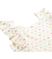 Dziewczęca sukienka EDANO ALPINE PRO kremowy