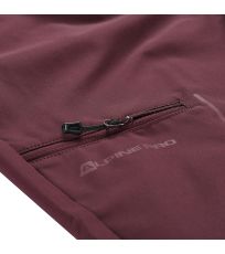 Damskie spodnie capri WEDERA 2 ALPINE PRO Figowy