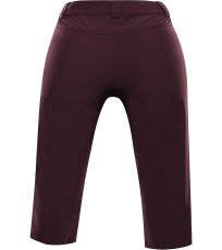 Damskie spodnie capri WEDERA 2 ALPINE PRO Figowy