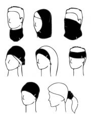 Szalik uni 92007P GINA czarny