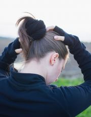 Szalik uni 92007P GINA czarny