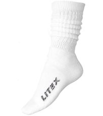 Podkolanówki fitness 9A033 LITEX biały