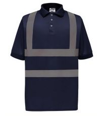 Unisex odblaskowa koszula polo HVJ210 YOKO