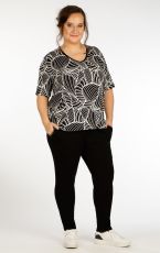 Damskie spodnie- większe rozmiary 5F241 LITEX czarny