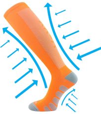 Podkolanówki kompresyjne Formig VoXX® neon pomarańczowy
