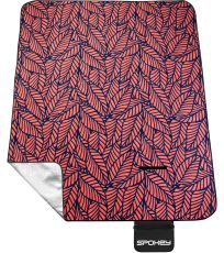 Koc piknikowy z paskiem 180 x 210 cm PICNIC LEAF Spokey 