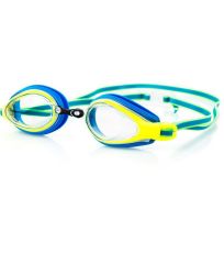 Okulary pływackie - niebiesko-żółte KOBRA Spokey