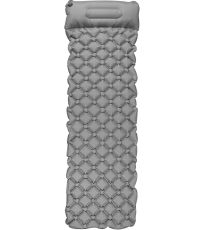 Dmuchany materac z poduszką - szary AIR BED PILLOW Spokey 