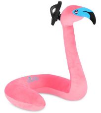 Dziecięca poduszka podróżna w kształcie flaminga SERPENTE Spokey
