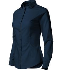 Koszula damska STYLE LS Malfini ciemnoniebieski