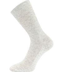 Wysokie skarpetki damskie - 3 pary Halik Lonka jasnoszary melo