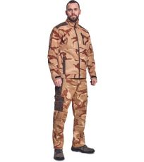 Męska kurtka softshell CRAMBE CRV beżowy kamuflaż