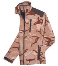 Męska kurtka softshell CRAMBE CRV beżowy kamuflaż