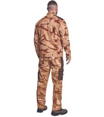 Męska kurtka softshell CRAMBE CRV beżowy kamuflaż