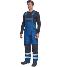 Męskie zimowe spodnie robocze z szelkami MAX WINTER RFLX Cerva niebieski/czarny