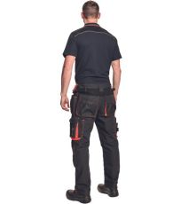 Męskie spodnie robocze KNOXFIELD 320 Knoxfield antracytowy/czerwony