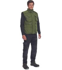 Męska kamizelka zimowa DAVIDA Cerva zielony