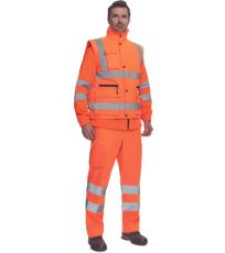 Męska kamizelka robocza HI-VIS ocieplana CORDOBA Cerva pomarańczowy