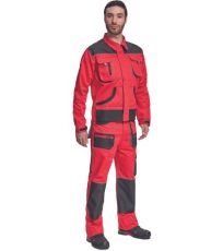 Męska kurtka robocza HANS Fridrich & Fridrich czerwony/antracytowy