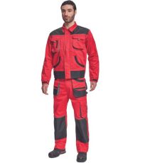 Męska kurtka robocza HANS Fridrich & Fridrich czerwony/antracytowy