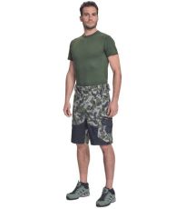 Męskie spodenki robocze NEURUM CAMOUFLAGE Cerva ciemny oliwkowy