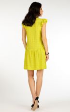 Damska sukienka 5F000 LITEX żółtozielony