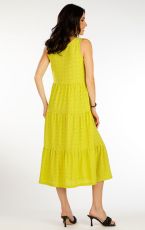 Damska sukienka 5F001 LITEX żółtozielony