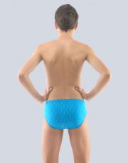 Majtki chłopięce 61003P GINA jasnoniebieski-ciemny turkusowy