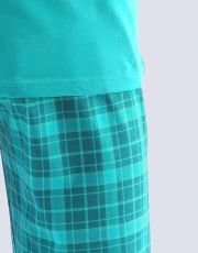 Długa piżama chłopięca 69001P GINA szałwiowo-butelkowy