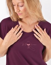 Damska koszula nocna 19164P GINA umbra marakuja