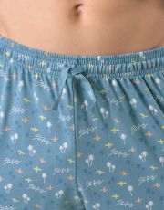 Męska piżama 79191P GINA szary-jasnoniebieski