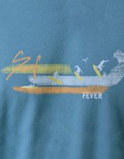 Męska piżama 79191P GINA szary-jasnoniebieski