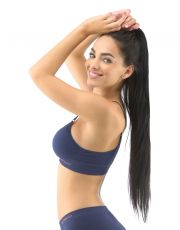 Biustonosz sportowy z wkładkami 07020P GINA lukrecja-pomidorowy