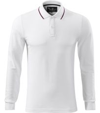 Męska koszulka polo Contrast Stripe LS Malfini premium biały