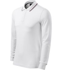 Męska koszulka polo Contrast Stripe LS Malfini premium biały