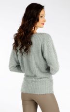 Damski sweter 7F140 LITEX szary