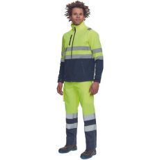 Męska softshellowa kurtka HI-VIS GRANADA Cerva żółty/navy