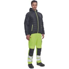 Kurtka ocieplana męska MAX VIVO LIGHT Cerva czarny/żółty