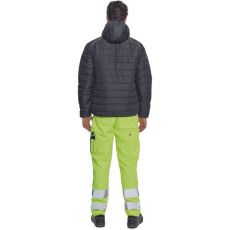 Kurtka ocieplana męska MAX VIVO LIGHT Cerva czarny/żółty