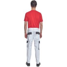 Męskie spodnie robocze MAX SUMMER Cerva biały/szary