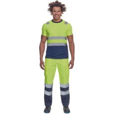 Męskie spodnie robocze HI-VIS BURGOS Cerva żółty/navy