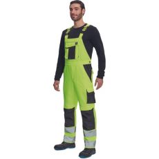 Męskie spodnie robocze HI-VIS z szelkami MAX VIVO HV Cerva ???ty