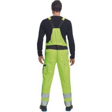 Męskie spodnie robocze HI-VIS z szelkami MAX VIVO HV Cerva ???ty