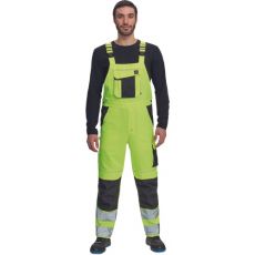 Męskie spodnie robocze HI-VIS z szelkami MAX VIVO HV Cerva ???ty
