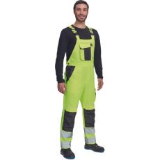 Męskie spodnie robocze HI-VIS z szelkami MAX VIVO HV Cerva ???ty